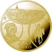 Spain 200 Euro Ages of Europe Reinassance 2019 M ♔M 200 EURO coin reverse