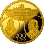 Spain 200 Euro Baroque and Rococo 2018 M 200 EURO ♔M coin reverse