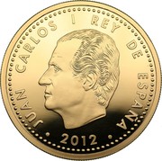 Spain 200 Euro European Champions Piedfort 2012 M Proof JUAN CARLOS I REY DE ESPAÑA 2012 coin obverse Spain 200 Euro European Champions Piedfort 2012 M Proof JUAN CARLOS I REY DE ESPAÑA 2012 coin obverse