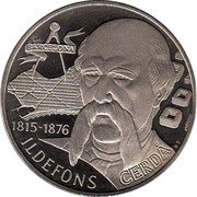 Spain 25 ECU (Ildefons Cerda) 1815 1876 ILDEFONS CERDA coin reverse