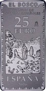 Spain 25 Euro The Garden of Eden 2016 ♔M TESOROS DE MUSEOS ESPAÑOLES ESPAÑA 2016 EL BOSCO M coin reverse