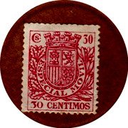 Spain 30 Centimos (Especial Movil) CS. 30 ESPECIAL MOVIL 30 CENTIMOS coin obverse Spain 30 Centimos (Especial Movil) CS. 30 ESPECIAL MOVIL 30 CENTIMOS coin obverse