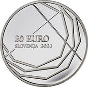 Slovenia 30 Euro 300th Anniversary of the Skofja Loka Passion 2021 30 EURO SLOVENIJA 2021 coin obverse