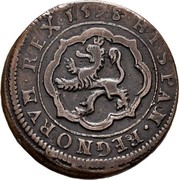 Spain 4 Maravedis (Felipe III) 1598 HISPAN REGNORVM REX coin reverse Spain 4 Maravedis (Felipe III) 1598 HISPAN REGNORVM REX coin reverse