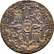 Spain 4 Maravedis (Fernando VII) KM# 489.2 coin reverse Spain 4 Maravedis (Fernando VII) KM# 489.2 coin reverse