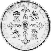 Spain 4 Pesetas (Isabel II) X# 7 REINA DE ESPANA Y DE LAS INDIAS 4 PESETAS coin reverse Spain 4 Pesetas (Isabel II) X# 7 REINA DE ESPANA Y DE LAS INDIAS 4 PESETAS coin reverse