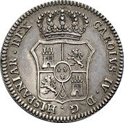 Spain 4 Reales (Carolvs IV) CAROLVS IV D G HISPANIAR REX coin obverse Spain 4 Reales (Carolvs IV) CAROLVS IV D G HISPANIAR REX coin obverse