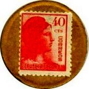 Spain 40 Centimos (Allegory) 40 CTS CORREOS REPUBLICA ESPAÑOLA coin obverse Spain 40 Centimos (Allegory) 40 CTS CORREOS REPUBLICA ESPAÑOLA coin obverse