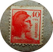 Spain 40 Centimos Arbucies 1937 40 CTS CORREOS REPUBLICA ESPAÑOLA coin obverse Spain 40 Centimos Arbucies 1937 40 CTS CORREOS REPUBLICA ESPAÑOLA coin obverse