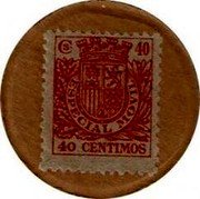 Spain 40 Centimos (Especial movil) CS 40 ESPECIAL MOVIL 40 CENTIMOS coin obverse Spain 40 Centimos (Especial movil) CS 40 ESPECIAL MOVIL 40 CENTIMOS coin obverse