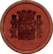 Spain 45 Centimos (Allegory) PLUS ULTRA coin reverse