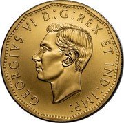 Canada 5 cents The Victory Nickel 2020 GEORGIVS VI D GREX ET IND IMP coin obverse Canada 5 cents The Victory Nickel 2020 GEORGIVS VI D GREX ET IND IMP coin obverse