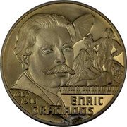Spain 5 ECU Enric Granados 1996 1867 1916 ENRIC DRANADOS coin reverse