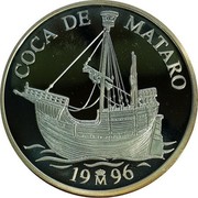 Spain 5 ECU Homage to the Navy - Coca de Mataro 1996 ♔M X# M17 1996 COCA DE MATARO coin reverse Spain 5 ECU Homage to the Navy - Coca de Mataro 1996 ♔M X# M17 1996 COCA DE MATARO coin reverse