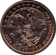 Slovakia 5 Cent Slovensko slovensky raj pattern 2004 2004 SLOVENSKO SLOVENSKÝ RAJ coin obverse Slovakia 5 Cent Slovensko slovensky raj pattern 2004 2004 SLOVENSKO SLOVENSKÝ RAJ coin obverse