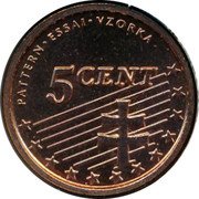 Slovakia 5 Cent Slovensko slovensky raj pattern 2004 PATTERN ESSAI VZORKA 5 CENT coin reverse Slovakia 5 Cent Slovensko slovensky raj pattern 2004 PATTERN ESSAI VZORKA 5 CENT coin reverse