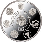 Spain 5 Euro (XII Serie Historic Railways - Barcelona-Mataro Locomotive) FELIPE VI REY DE ESPAÑA 2020 coin obverse Spain 5 Euro (XII Serie Historic Railways - Barcelona-Mataro Locomotive) FELIPE VI REY DE ESPAÑA 2020 coin obverse