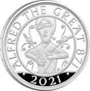 UK 5 Pounds Alfred the Great 2021 Proof ALFRED THE GREAT 871 2021 coin reverse UK 5 Pounds Alfred the Great 2021 Proof ALFRED THE GREAT 871 2021 coin reverse