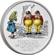 UK 5 Pounds Alice Through the Looking Glass 2021 THROUGH THE LOOKING- GLASS coin reverse UK 5 Pounds Alice Through the Looking Glass 2021 THROUGH THE LOOKING- GLASS coin reverse
