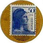 Spain 50 Centimos (Allegory) 50 CTS CORREOS REPUBLICA ESPAÑOLA coin obverse Spain 50 Centimos (Allegory) 50 CTS CORREOS REPUBLICA ESPAÑOLA coin obverse