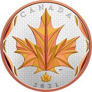 Canada 50 Dollars Maple Leaf in Motion 2021 CANADA 2021 coin reverse Canada 50 Dollars Maple Leaf in Motion 2021 CANADA 2021 coin reverse