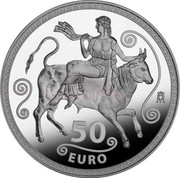 Spain 50 Euro 10th Anniversary of the Euro 2012 50 EURO M coin reverse