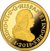 Spain 50 Euro 150th Anniversary of the Dissapearance of the ESCUDO 2018 M FERDND VI D G HISPAN ET IND REX 2018 coin obverse