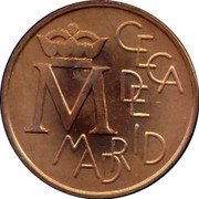 Spain 500 Pesetas (XXV Anniversary of the wedding JCS) M CECA DE MADRID coin reverse
