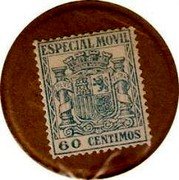 Spain 60 Centimos (Especial Movil blue) ESPECIAL MOVIL 60 CENTIMOS coin obverse