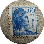 Spain 60 Centimos (Monzon) 60 CTS CORREOS REPUBLICA ESPAÑOLA coin obverse Spain 60 Centimos (Monzon) 60 CTS CORREOS REPUBLICA ESPAÑOLA coin obverse