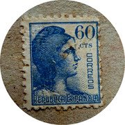 Spain 60 Centimos Segur 1937 60 CTS CORREOS REPUBLICAE ESPAÑOLA coin obverse Spain 60 Centimos Segur 1937 60 CTS CORREOS REPUBLICAE ESPAÑOLA coin obverse