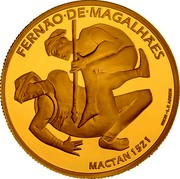 Portugal 7.5 € 500th Anniversary of Circun-Navigation- Mactan 1521 2021 FERNÃO DE MAGALHÃES MACTAN 1521 INCM F.ABREU coin reverse