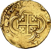 Spain 8 Escudos (Philip IV) KM# 136.1 HISPANIARVM REX 1631 coin reverse Spain 8 Escudos (Philip IV) KM# 136.1 HISPANIARVM REX 1631 coin reverse