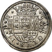 Spain 8 Reales (Carlos II) CAROLVS II D G 8 coin obverse Spain 8 Reales (Carlos II) CAROLVS II D G 8 coin obverse