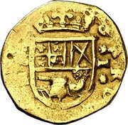 Spain Escudo (Charles II) KM# 46.1 CAROLUS II D G MD M 1 coin obverse Spain Escudo (Charles II) KM# 46.1 CAROLUS II D G MD M 1 coin obverse