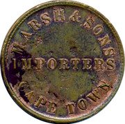 UK Halfpenny Token (Marsh & Sons) HALFPENNY TOKEN TO FACILITATE TRADE coin reverse UK Halfpenny Token (Marsh & Sons) HALFPENNY TOKEN TO FACILITATE TRADE coin reverse