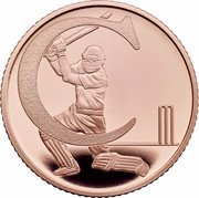 UK Ten Pence C - Cricket 2019Â Proof C coin reverse UK Ten Pence C - Cricket 2019Â Proof C coin reverse