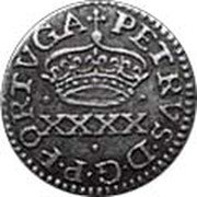 Portugal 40 Reis (Pedro Prince Regent) PETRVS D G P PORTVGA coin obverse Portugal 40 Reis (Pedro Prince Regent) PETRVS D G P PORTVGA coin obverse