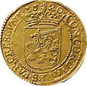 Netherlands 1/2 Gold Rider 1620 Lion KM# 45 Friesland Province Standard Coinage CONCORDIA RES PAR CRESCVNT 16 20 coin reverse Netherlands 1/2 Gold Rider 1620 Lion KM# 45 Friesland Province Standard Coinage CONCORDIA RES PAR CRESCVNT 16 20 coin reverse