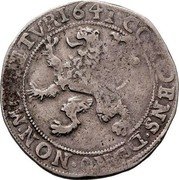 Netherlands 1/2 Lion Daalder Armored Knight Gelderland 1641 KM# 13.4 CONFIDENS DNO NON MOVETVR 1646 coin reverse Netherlands 1/2 Lion Daalder Armored Knight Gelderland 1641 KM# 13.4 CONFIDENS DNO NON MOVETVR 1646 coin reverse