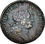 Ireland 1/2 Penny (George III- Pattern) KM# Pn22 GEORGIUS DEI GRATIA REX coin obverse Ireland 1/2 Penny (George III- Pattern) KM# Pn22 GEORGIUS DEI GRATIA REX coin obverse