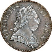 UK 1/2 Penny (George III- Pattern) KM# PnA50 GEORGIVS III REX coin obverse UK 1/2 Penny (George III- Pattern) KM# PnA50 GEORGIVS III REX coin obverse
