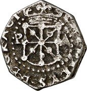 Spain 1/2 Real (Divuite) (Felipe IV) ... P A ... coin reverse