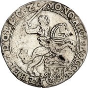 Netherlands 1/2 Silver Rider 1661 Dog KM# 45 Gelderland Province Standart Coinage coin obverse Netherlands 1/2 Silver Rider 1661 Dog KM# 45 Gelderland Province Standart Coinage coin obverse