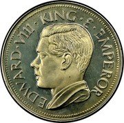 Canada 1 Crown (Edward VII) X# 1b EDWARD VIII KING & EMPEROR coin obverse Canada 1 Crown (Edward VII) X# 1b EDWARD VIII KING & EMPEROR coin obverse