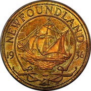 Canada 1 Crown (Edward VII) X# 1 NEWFOUNDLAND 1936 coin reverse Canada 1 Crown (Edward VII) X# 1 NEWFOUNDLAND 1936 coin reverse