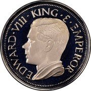 Cyprus 1 Crown (Edward VIII) X# M1a EDWARD VIII KING & EMPEROR coin obverse