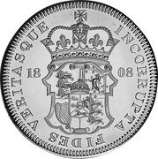 UK 1 Crown (George III- INA Retro Issue) X# M125 INCORRUPTA FIDES VERITASQUE 1808 coin reverse UK 1 Crown (George III- INA Retro Issue) X# M125 INCORRUPTA FIDES VERITASQUE 1808 coin reverse