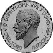 UK 1 Crown (George V) X# 96 GEORGIVS V D G BRITT OMN REX F D IND IMP MDCDXI coin obverse