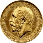 UK 1 Crown (George V) GEORGIVS V D G BRITT OMN REX F D IND IMP coin obverse UK 1 Crown (George V) GEORGIVS V D G BRITT OMN REX F D IND IMP coin obverse